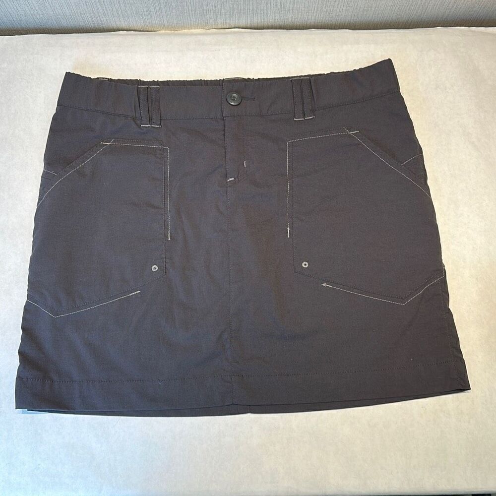 Eddie Bauer Sport Skort Size Medium Petite MP Active Fit Gray